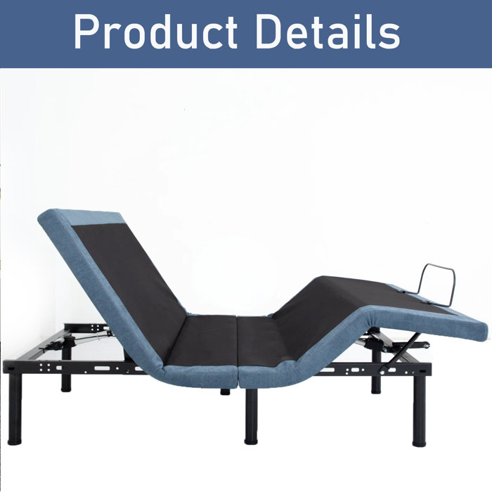 Alwyn Home Killeen Zero Gravity Adjustable Bed with Wireless Remote